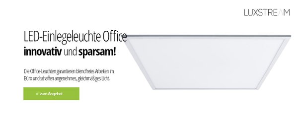 LED-Einlegeleuchte Office Luxstream meerLicht.shop